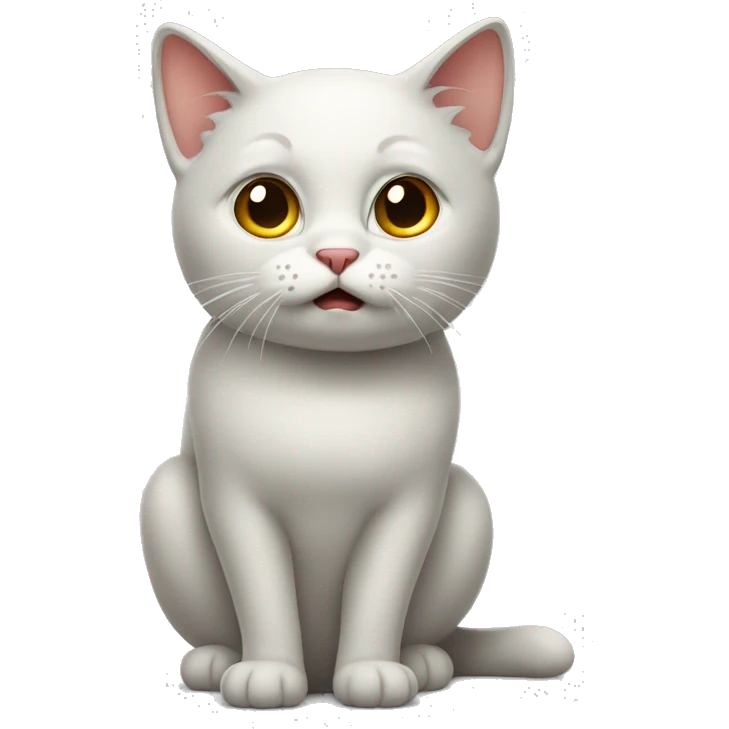 Confused cat emoji