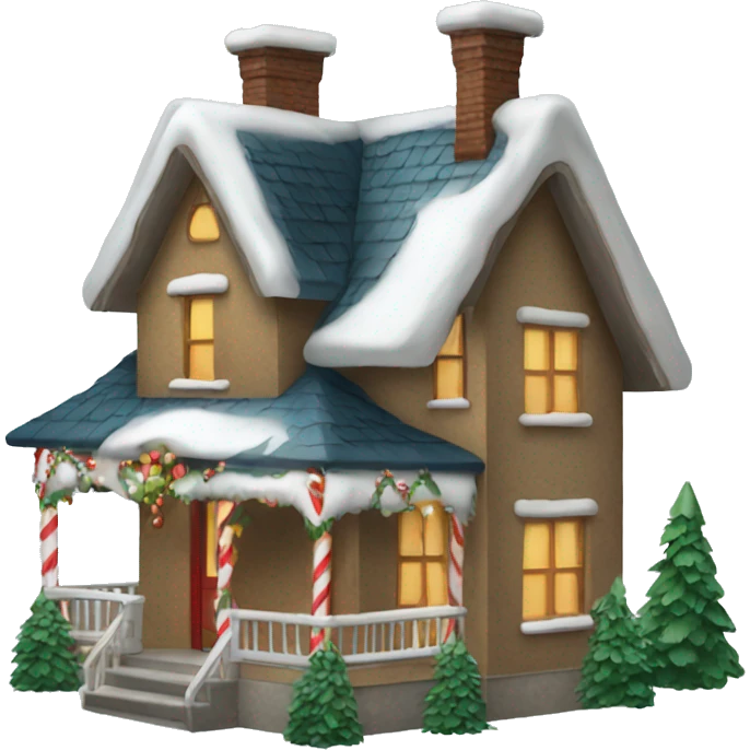 Christmas house emoji