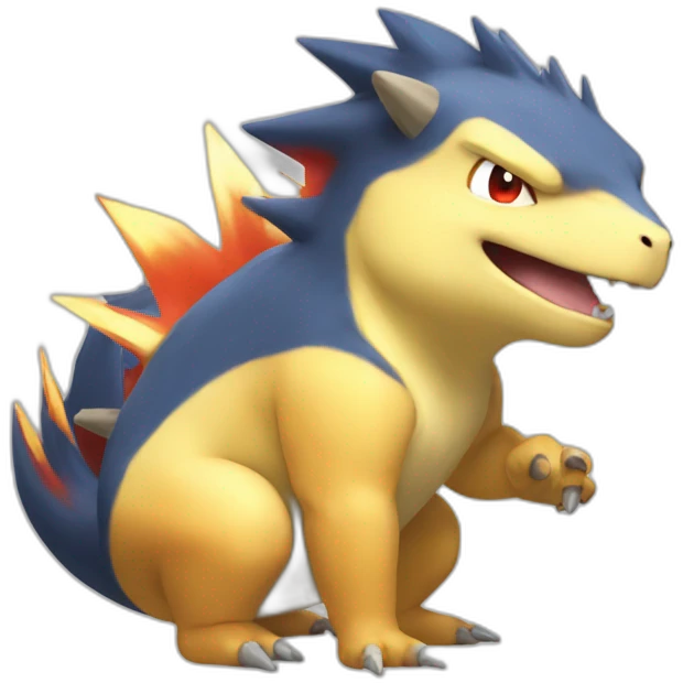 Typhlosion saying ok emoji