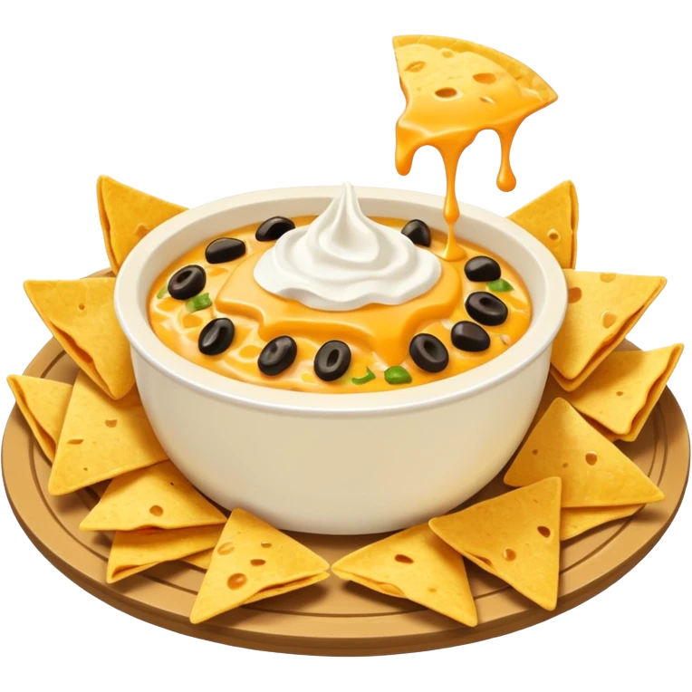 nachos with cheese dip emoji