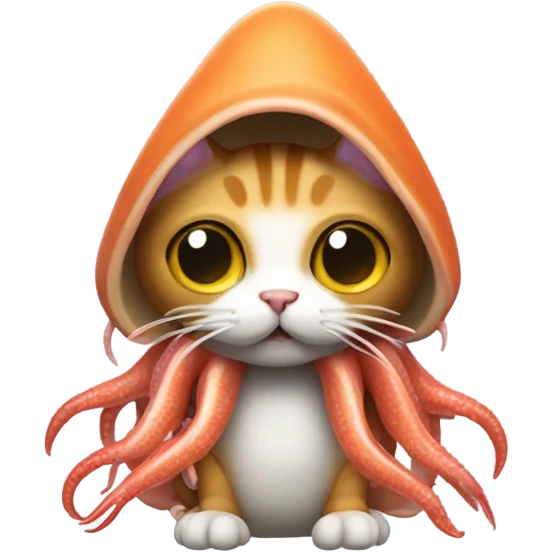 Cat in a squid costume emoji