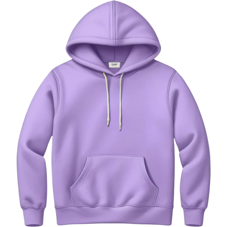 pastel purple hoodie flatlay  emoji