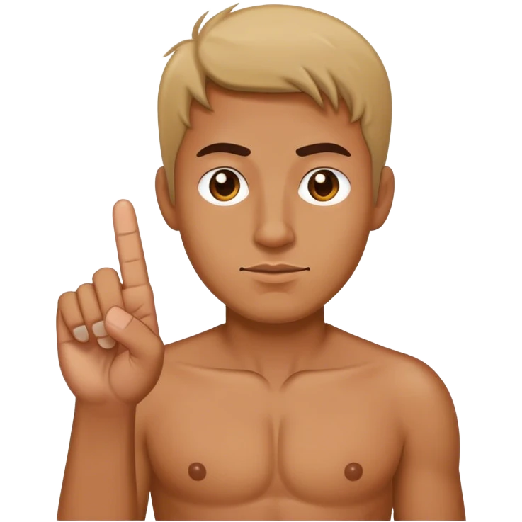 Man showing middle finger emoji