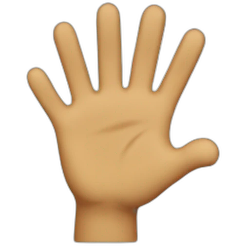 waving hand emoji