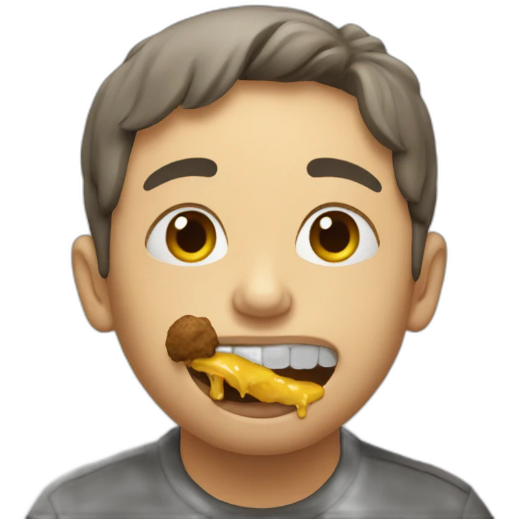 eating shit emoji