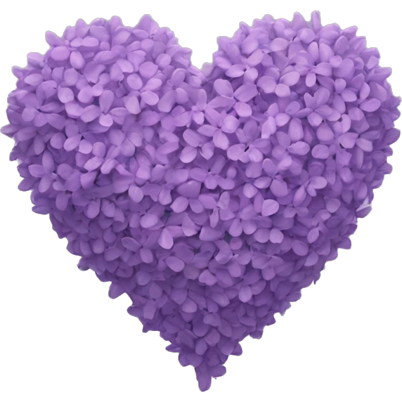 Lilac heart emoji