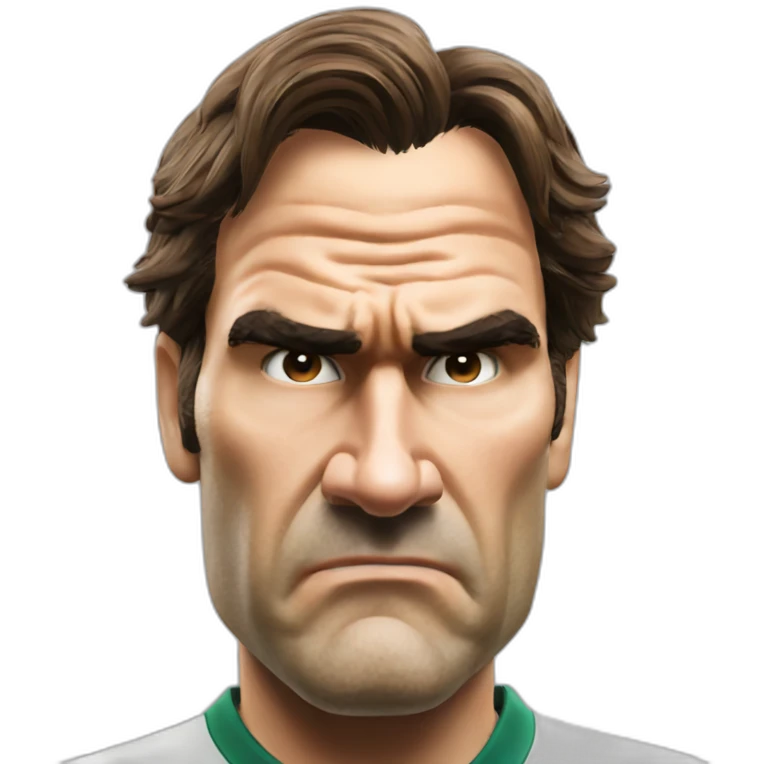 Roger federer Angry emoji