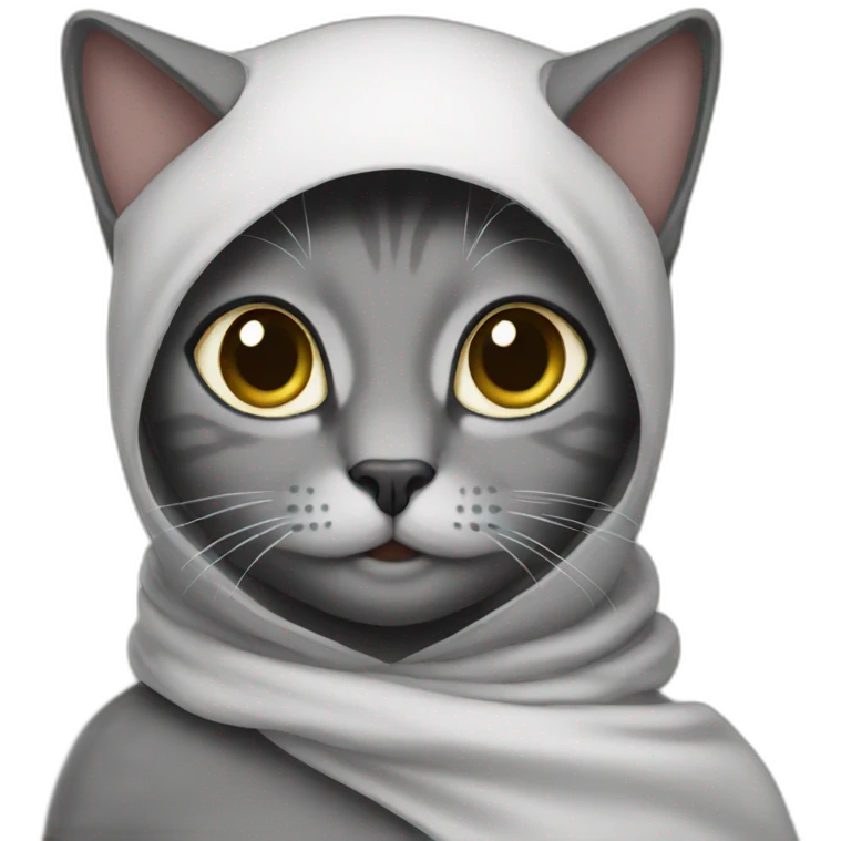 Cat-in-hijab emoji