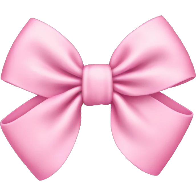 baby pink bow emoji