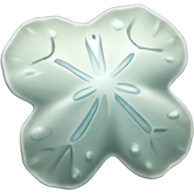 light blue sand dollar emoji