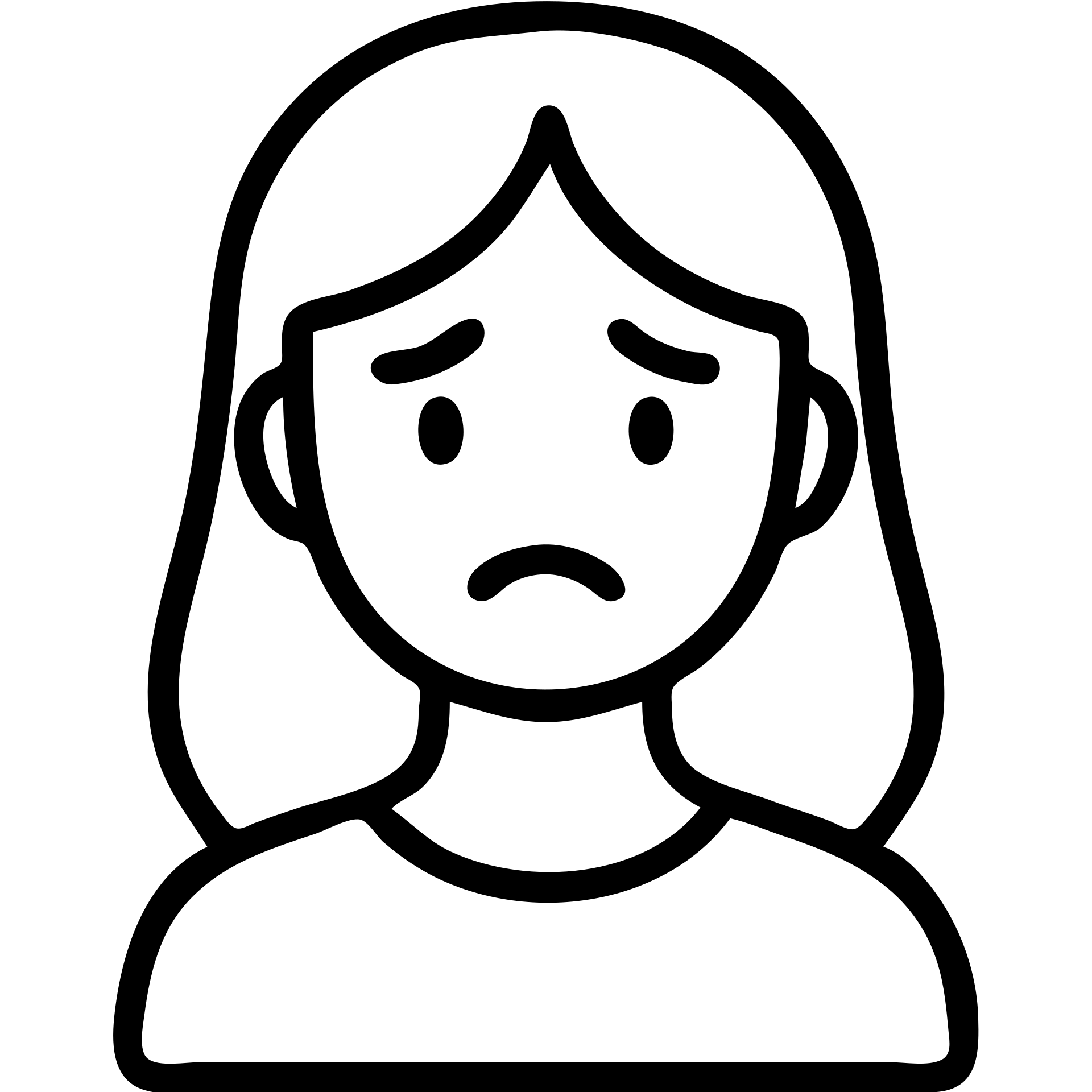 a stylish girl with anxious expressions, minimalist outline style, simple lines, clear emotion emoji