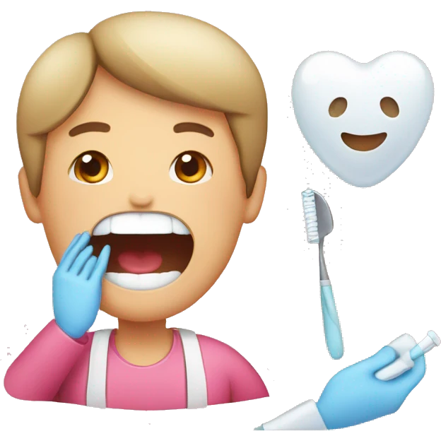 pacientes en el dentista  emoji