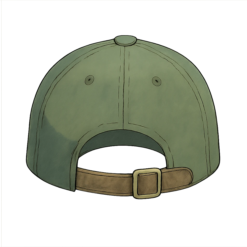 ghibli style cap with the back visible emoji