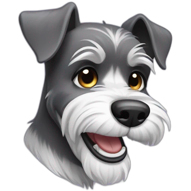 schnauzer cry laughing emoji