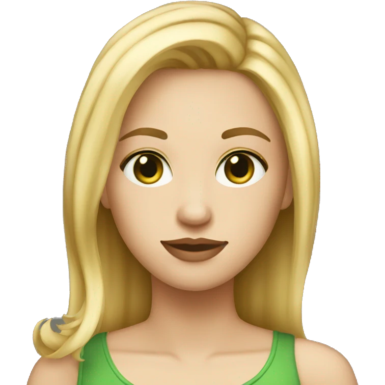 dirty blonde hair side part greeen eyes square face emoji