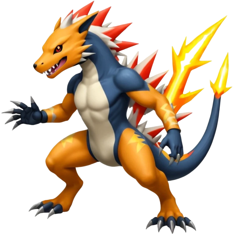 Salandit-Garchomp-Zeraora-Zangoose-Fusion (full body) emoji