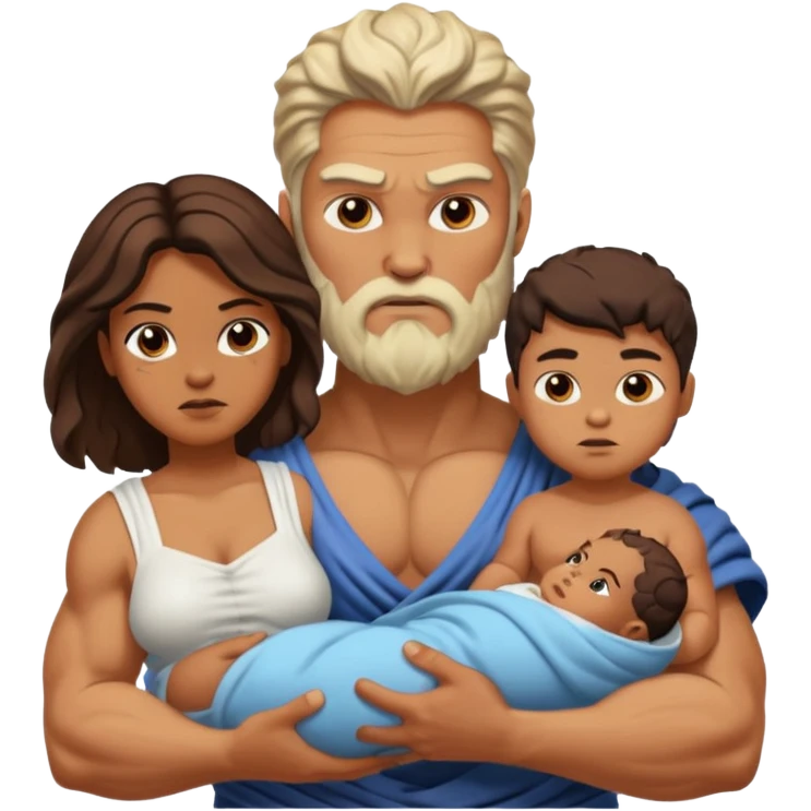 zeus a women and a baby  emoji