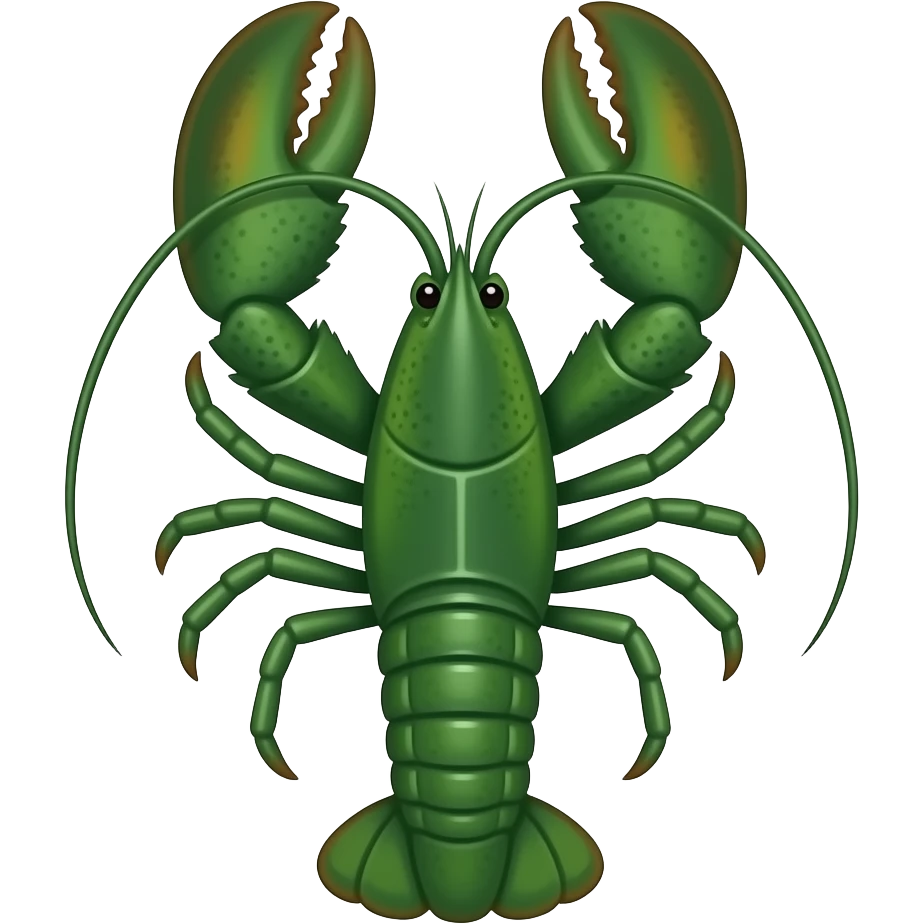 Green lobster emoji