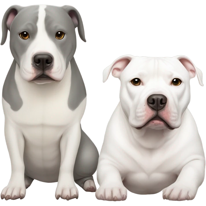 Beluga Whale plus white pitbull emoji