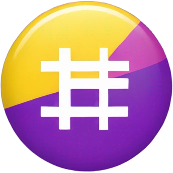 Intersex pride flag with yellow background and purple circle in the middle  emoji