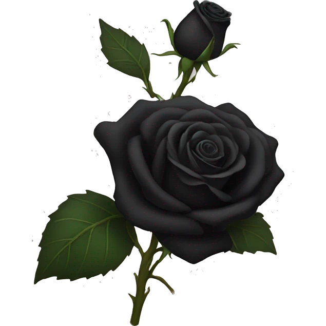 Black rose emoji