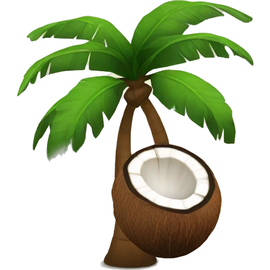 coconut & growth  emoji