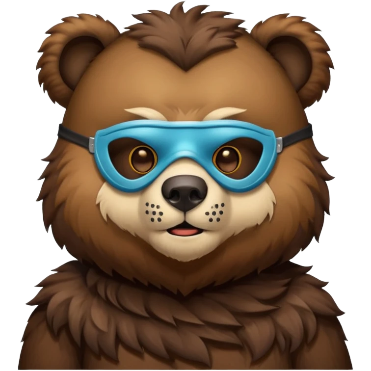 bear with mask  emoji