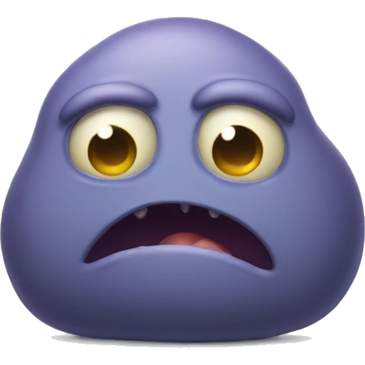 Blob monster sad emoji