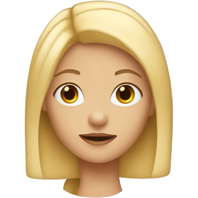 Girl with blonde hair  emoji