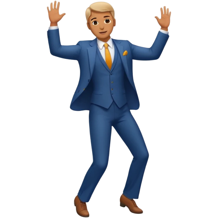 танцующий мужчина в полный рост emoji