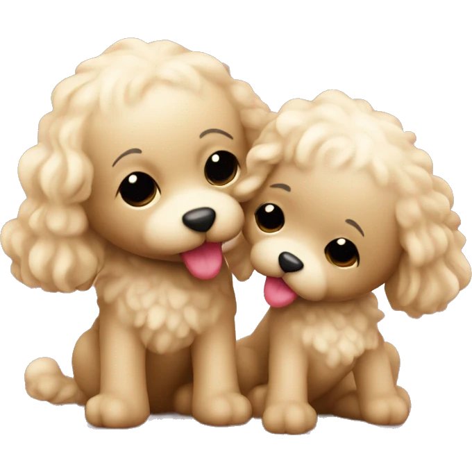Kissing toy Pudel emoji
