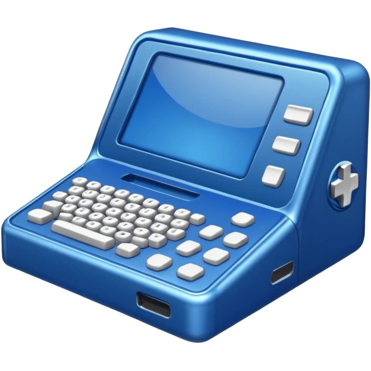 gaming machine classic blue emoji