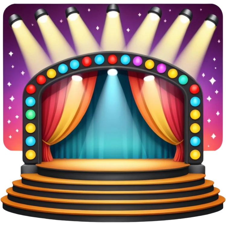 concert stage with lights emoji