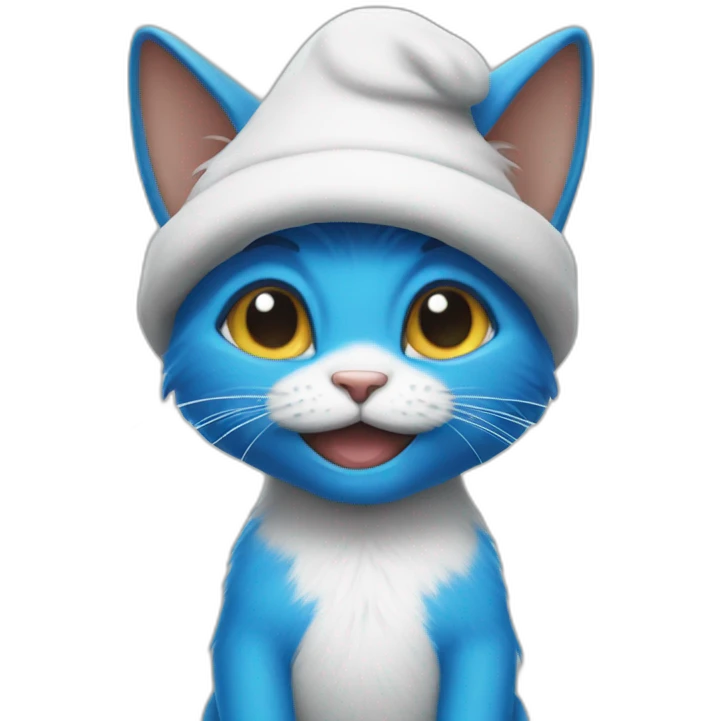Smurf cat emoji