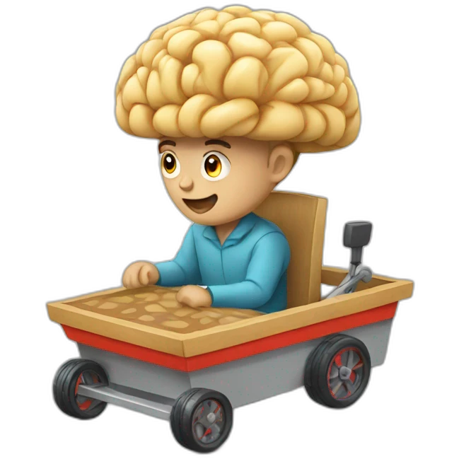 market Kart WITH BRAIN emoji