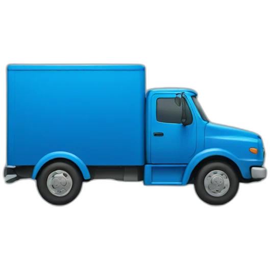 blue delivery truck emoji