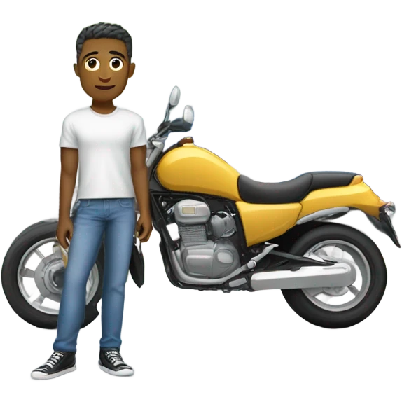 casual style with vehicle backdrop emoji