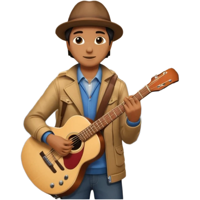 Rider with guitar-case,Metro Riders, inside metro train, no transparent, with background,full image , negative transparent, positive background. emoji