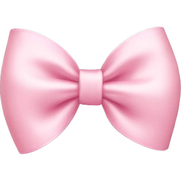 Light pink bow emoji