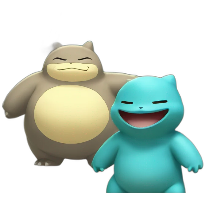 Snorlax behind charmander emoji