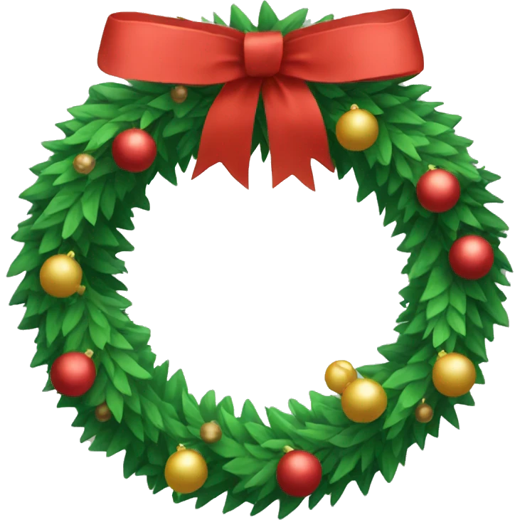 christmas wreath  emoji