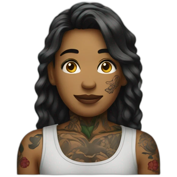 person with tatoos emoji