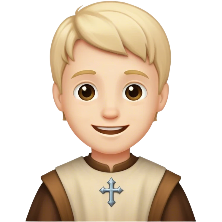 happy medieval white boy sayng hello emoji