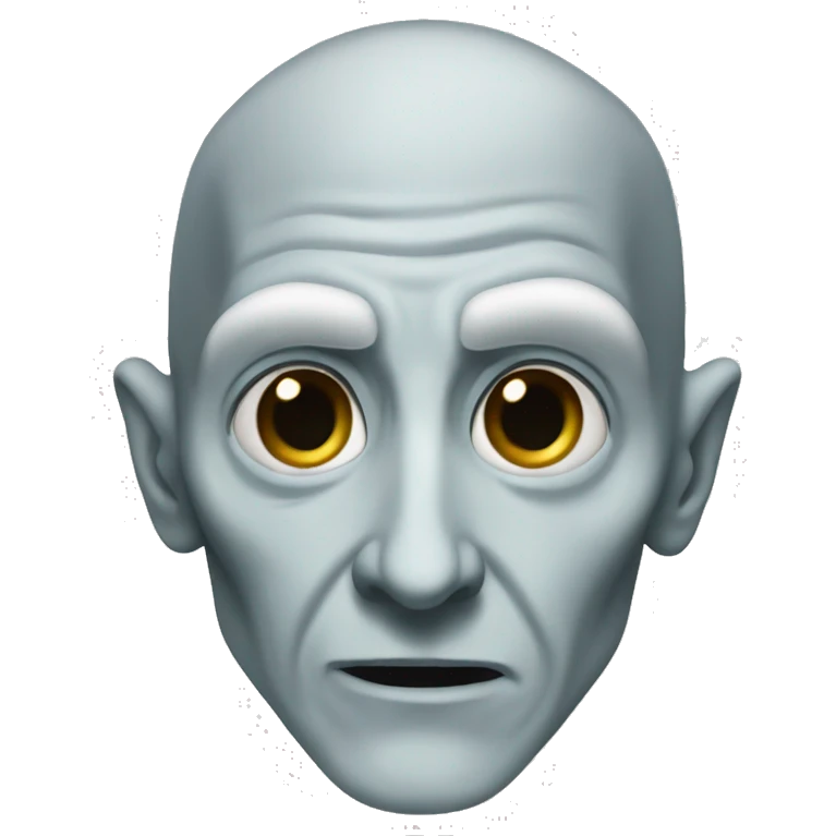 Voldemort with big nose emoji