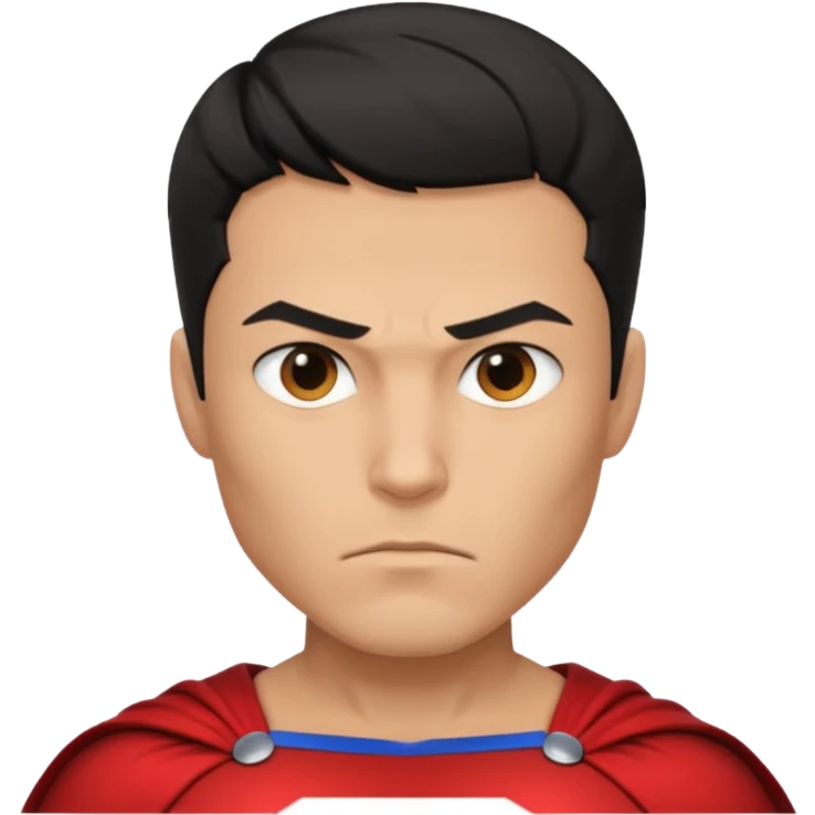 Male superhero face emoji