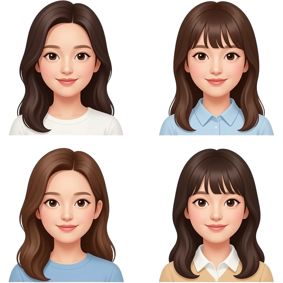Minji, Danielle, hyein, haerin, hanni emoji