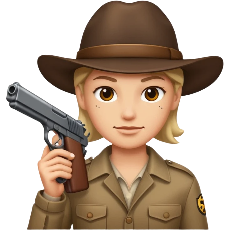Smirk with gun emoji