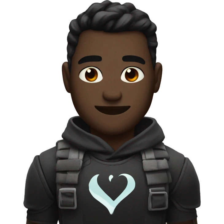 black heart with valorant  emoji