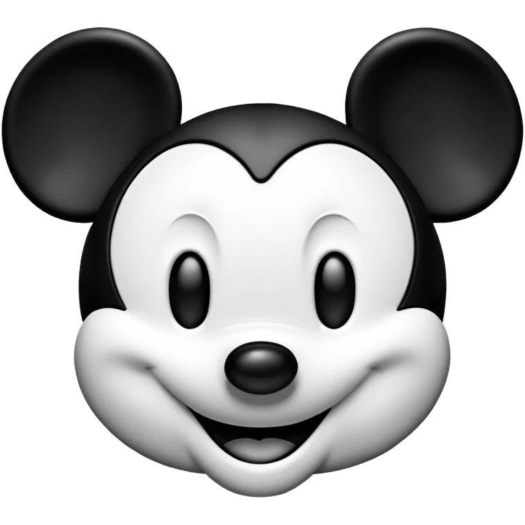 Mickey Mouse face emoji