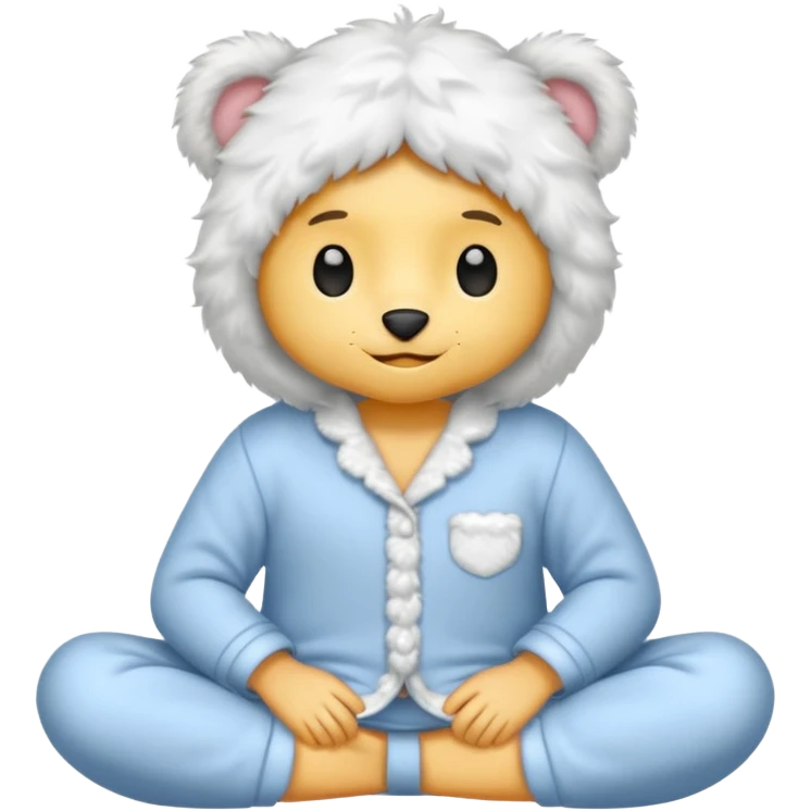 fluffy pyjamas emoji